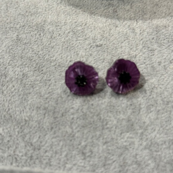 New in Box Erstwilder Set Necklace AND matching earrings🪻💜 Poppy Field - Picture 5 of 8